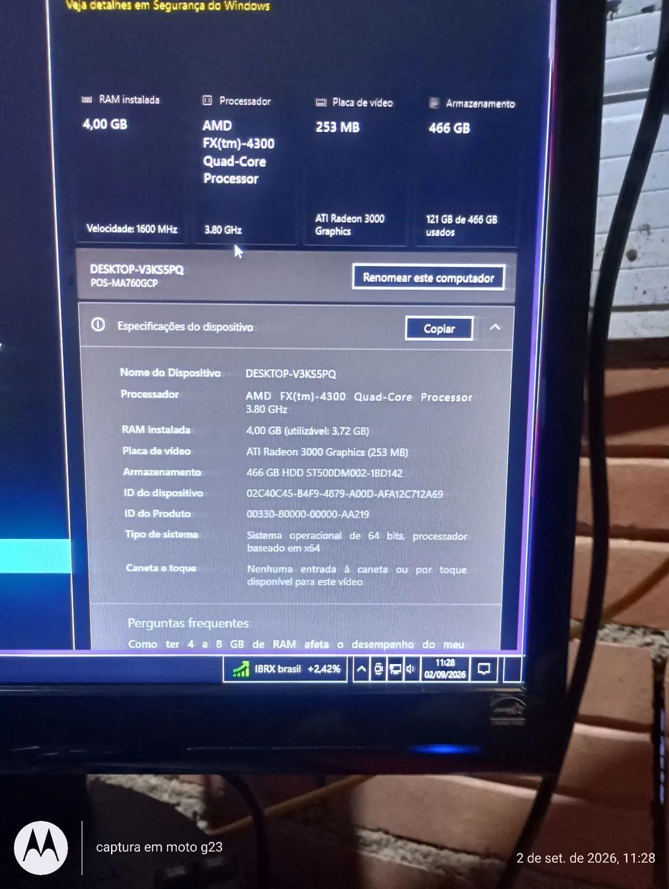 PC positivo windows 10 estalado recentemente  - Foto 4
