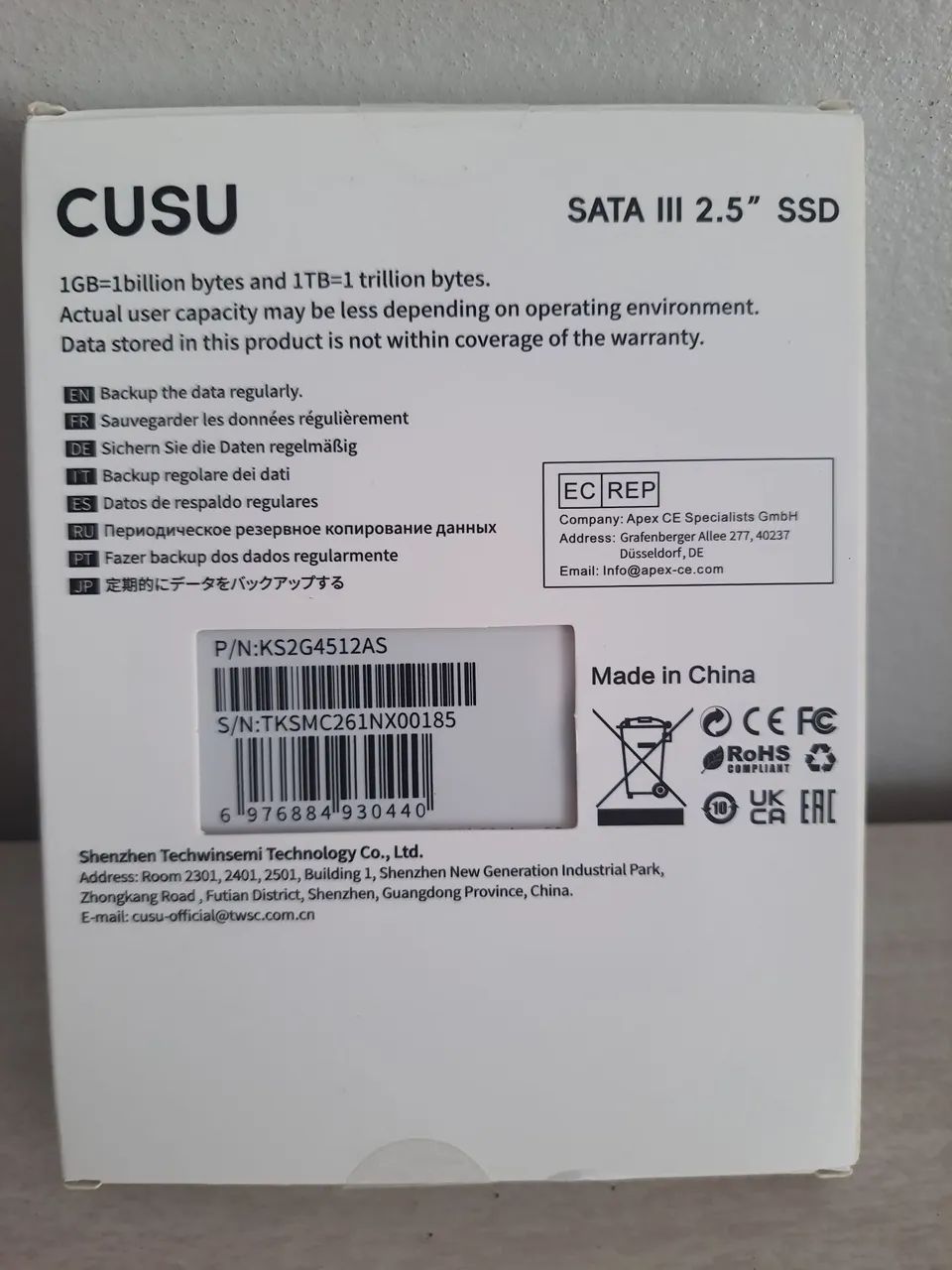 SSD sata 512gb NOVO - Foto 2