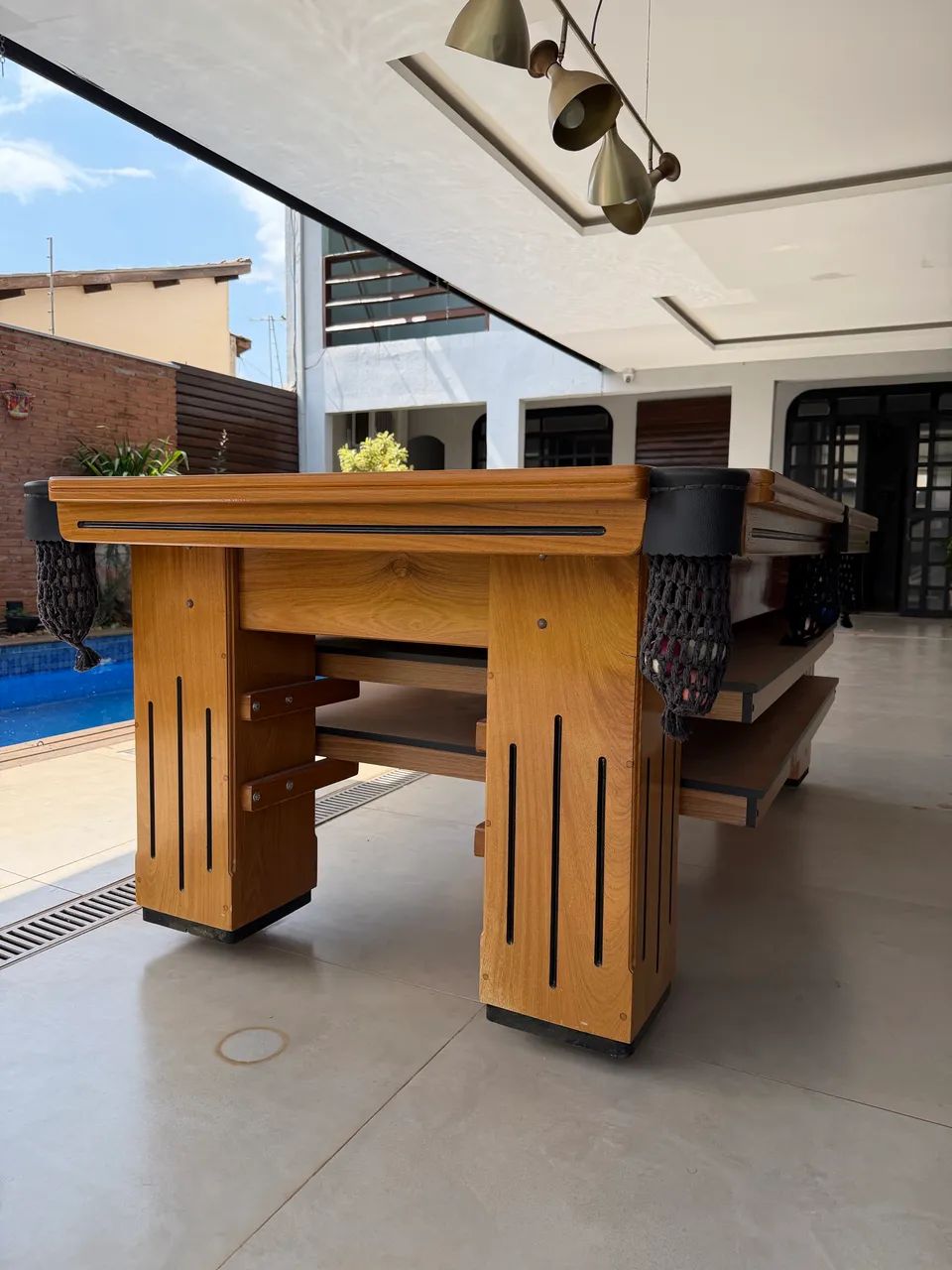 Mesa de sinuca de madeira premium - Foto 2