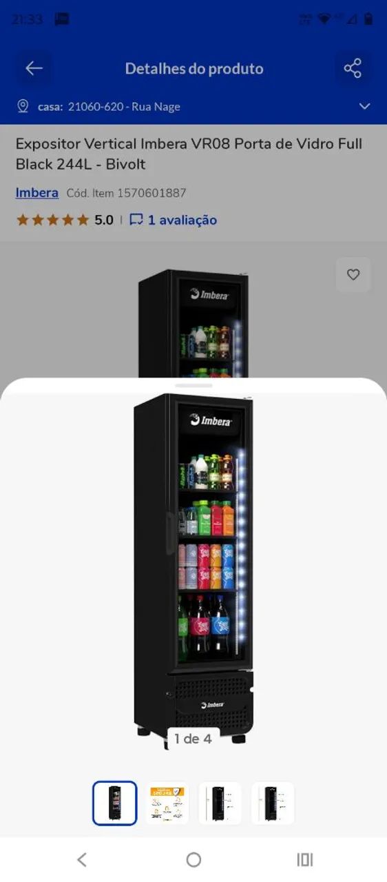 Freezer vertical expositor 