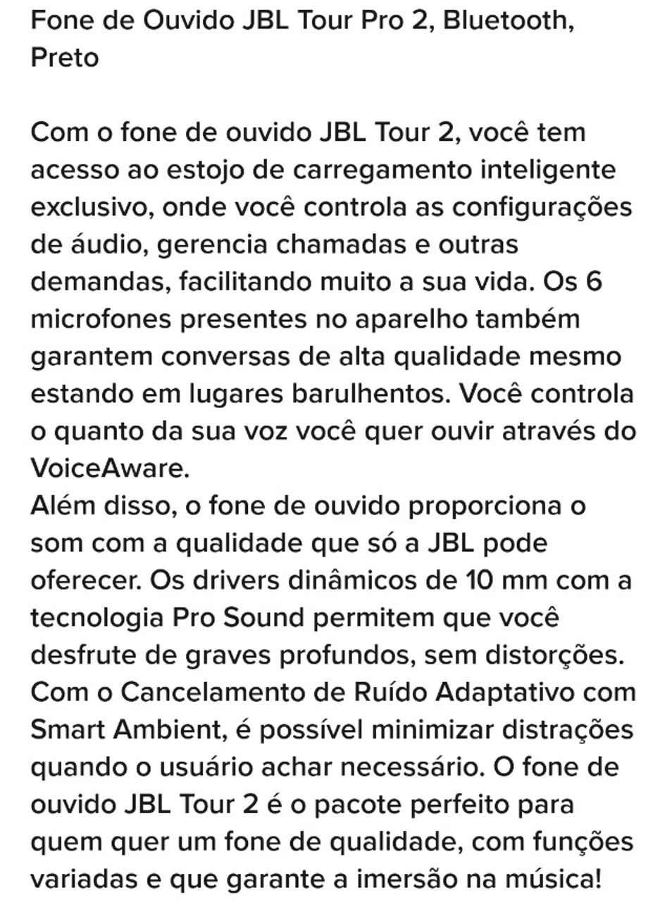 Fone JBL TOUR PRO2 - Foto 5