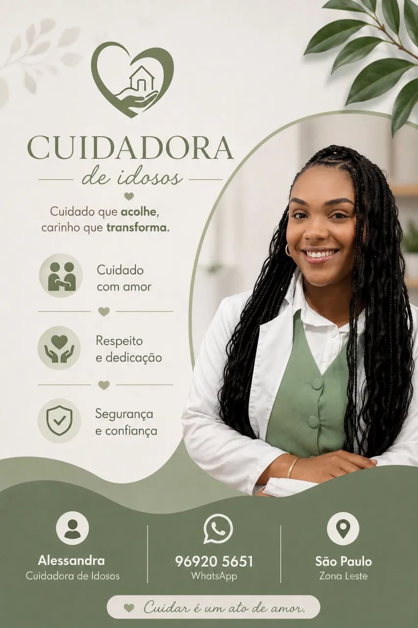 Somente cuidadora de idosos 