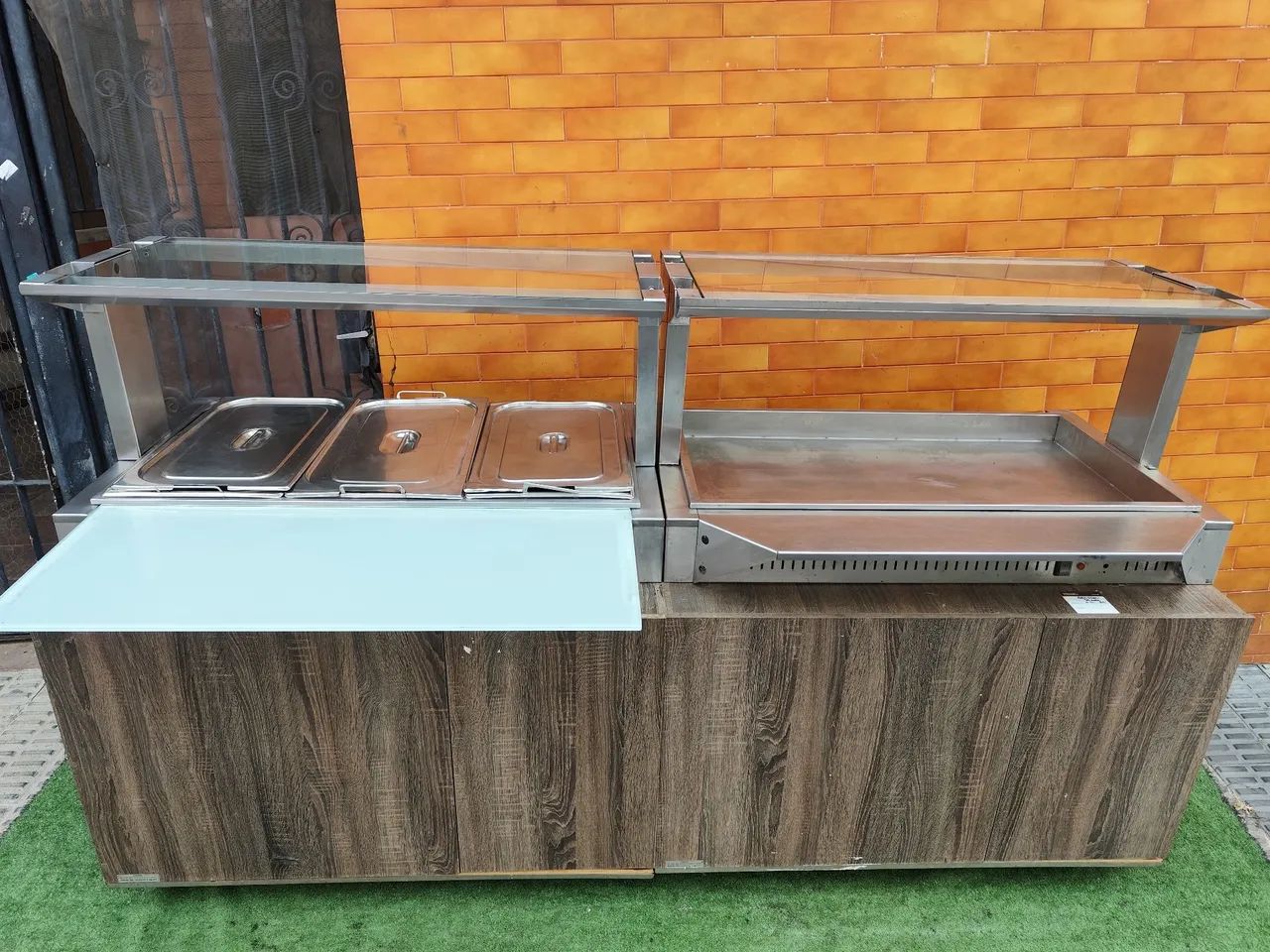 Self service buffet rechaud quente frio 