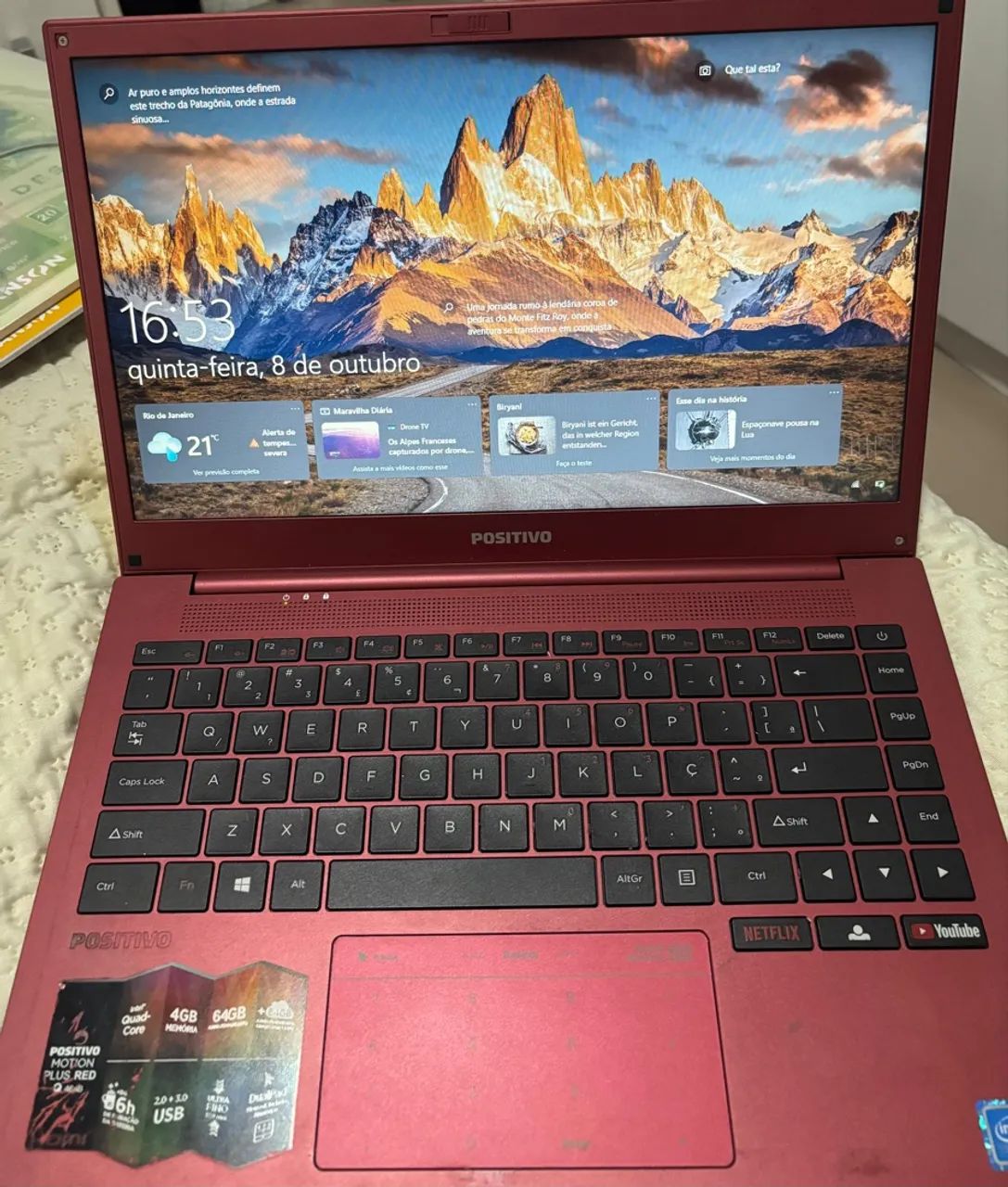 Notebook positivo Motion red Q464B intel usado  - Foto 2
