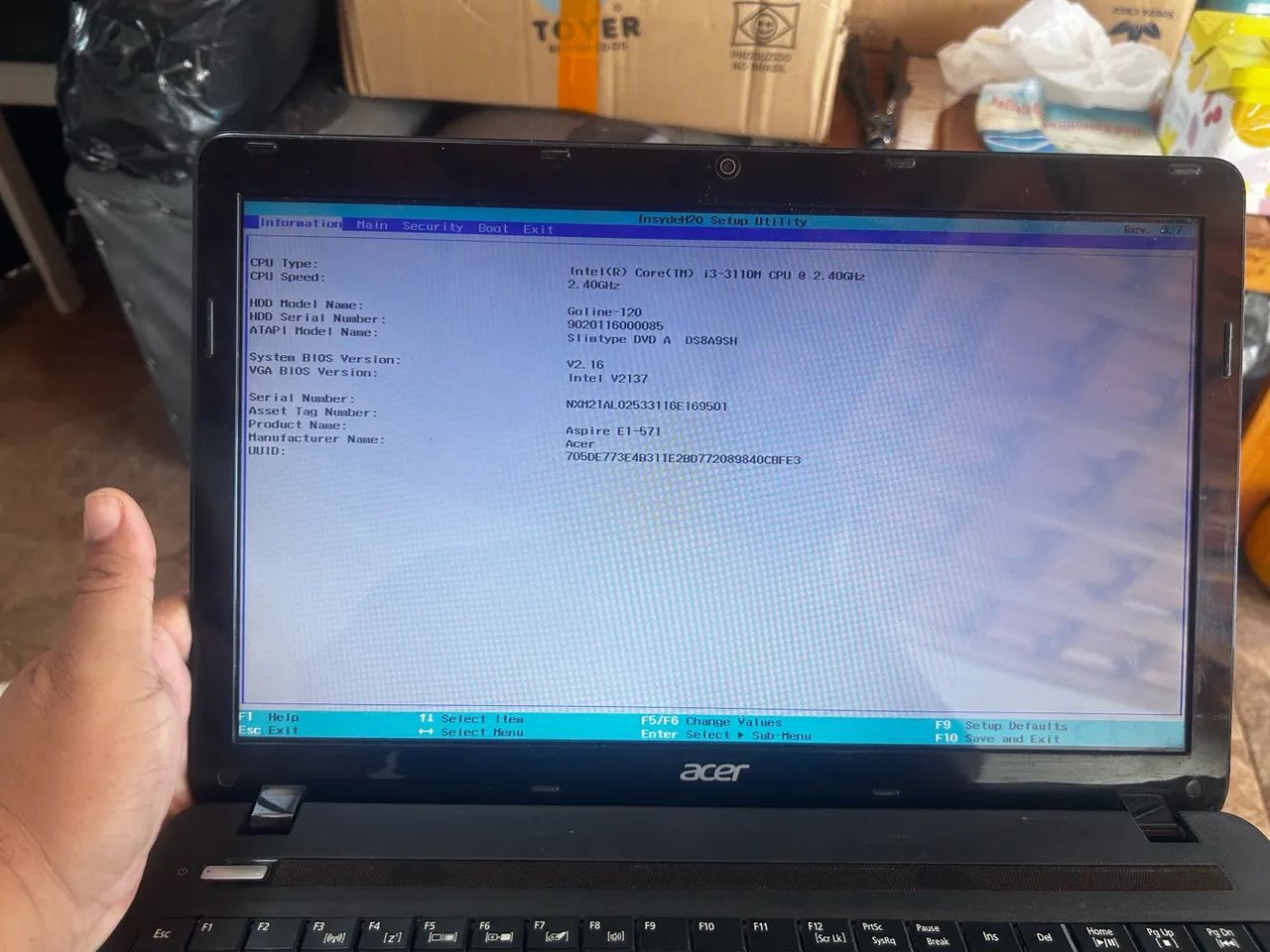 Placa mãe notebook Acer e1-531 BR462, Processador I3 terceira geração  - Foto 2