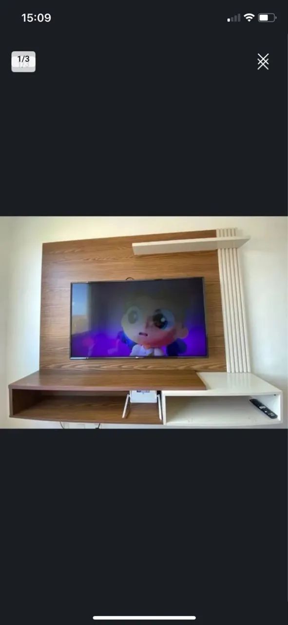 Painel ripado aéreo 