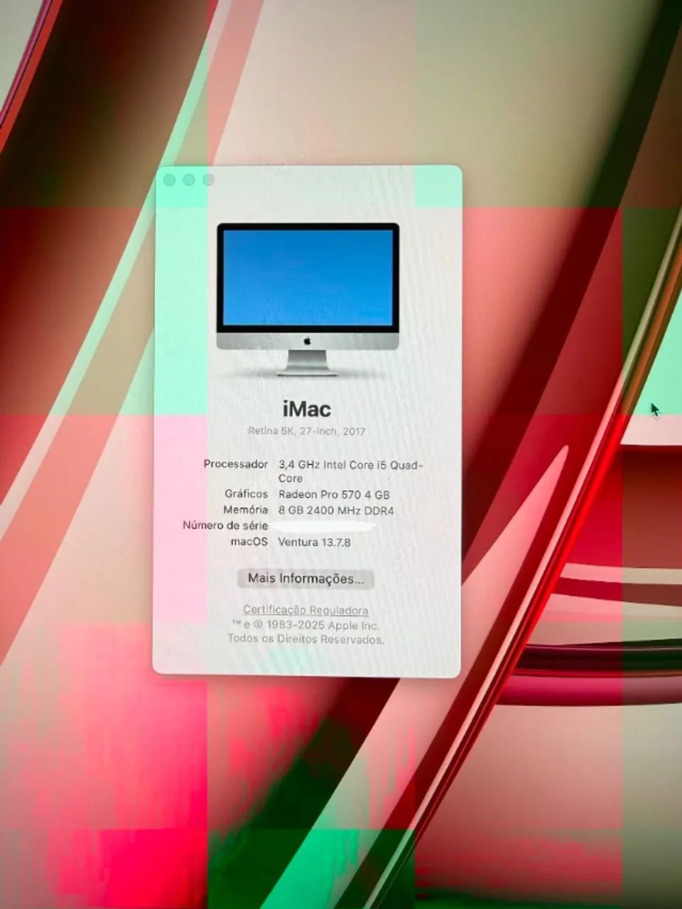iMac 27? Retina 5K (2017) - Excelente Estado | Completo com Caixa