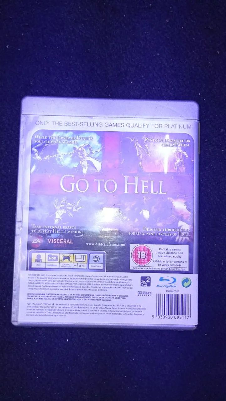 Jogo Dantes Inferno Platinum PS3 - Foto 2
