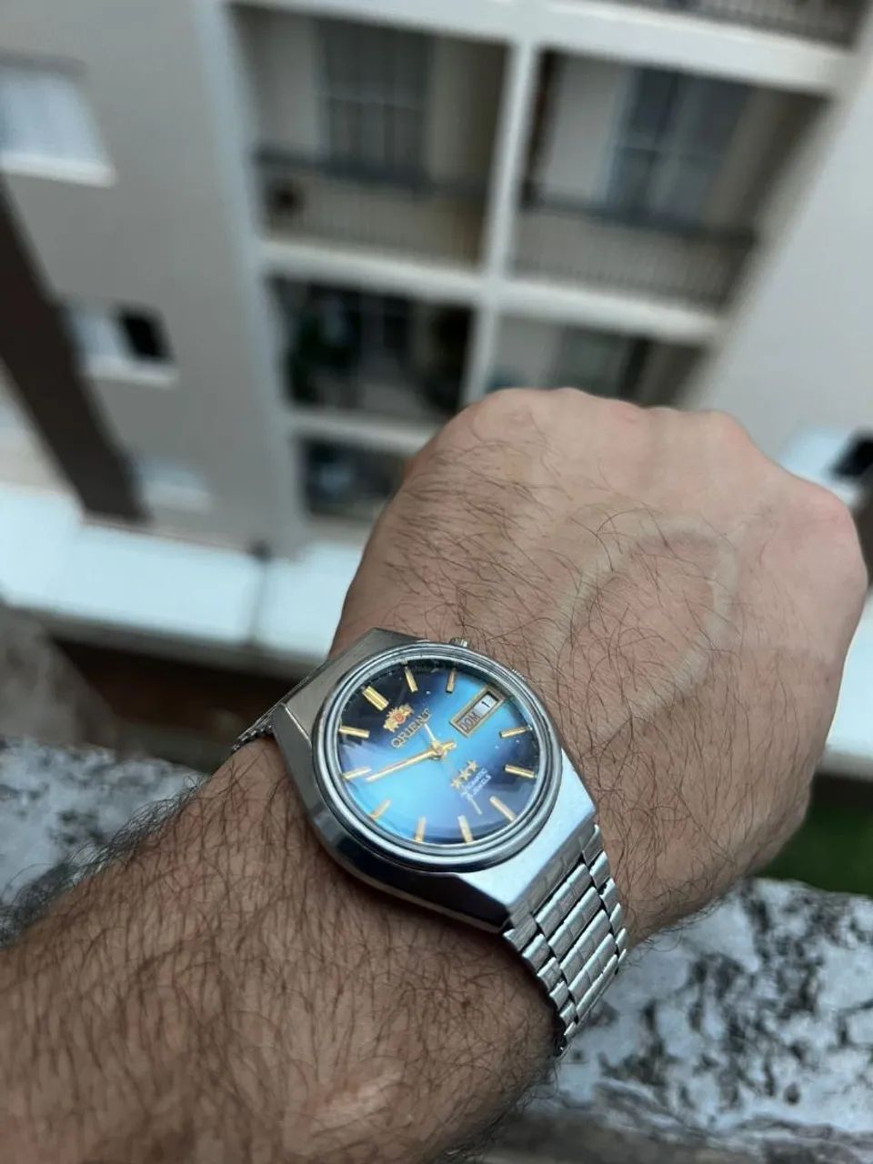 Relógio Vintage Orient BLUE GRADIAL  - Foto 2