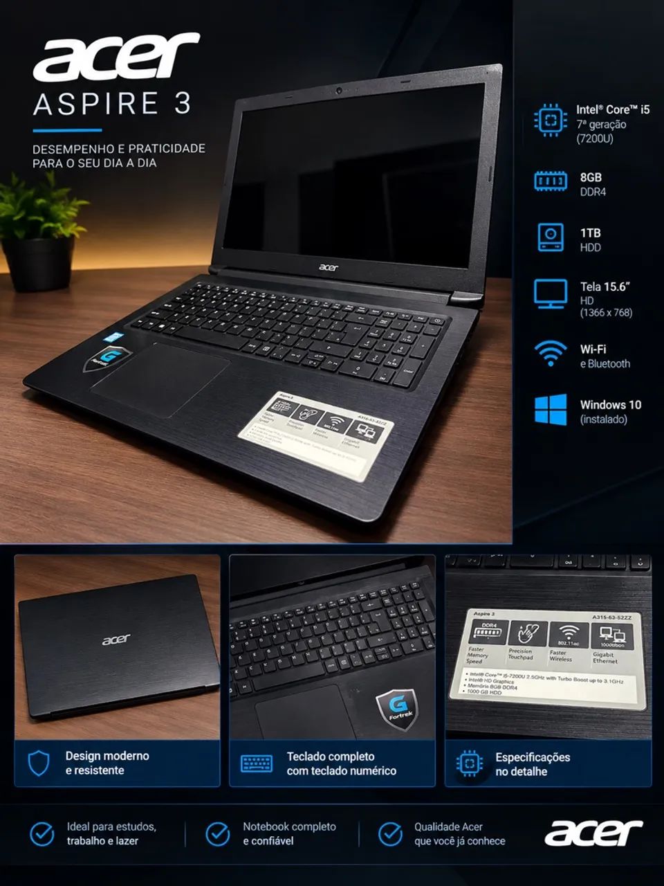 Notebook Acer aspire 3