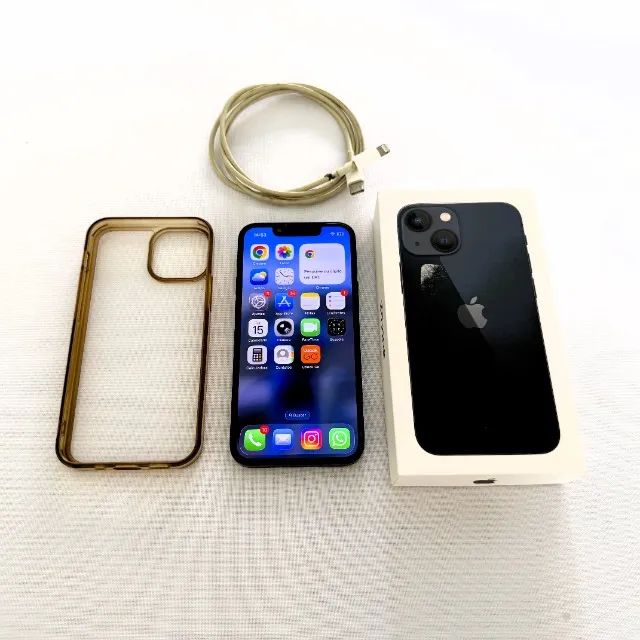 iPhone 13 Mini 128GB Meia-Noite Apple | Tela Original | Com Caixa