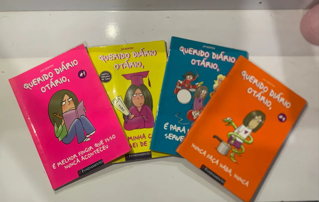 Kit 4 livros Querido Diário Otário - Jim Benton - Ótimo estado