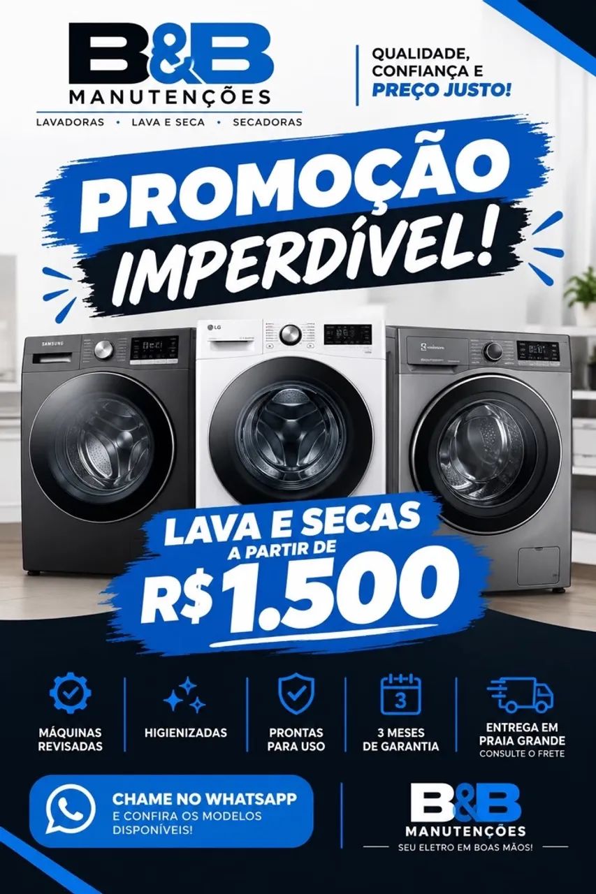 Lava e seca 