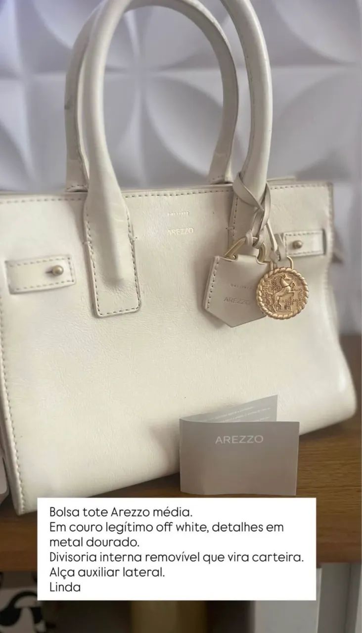 Bolsa Arezzo couro legítimo  - Foto 2