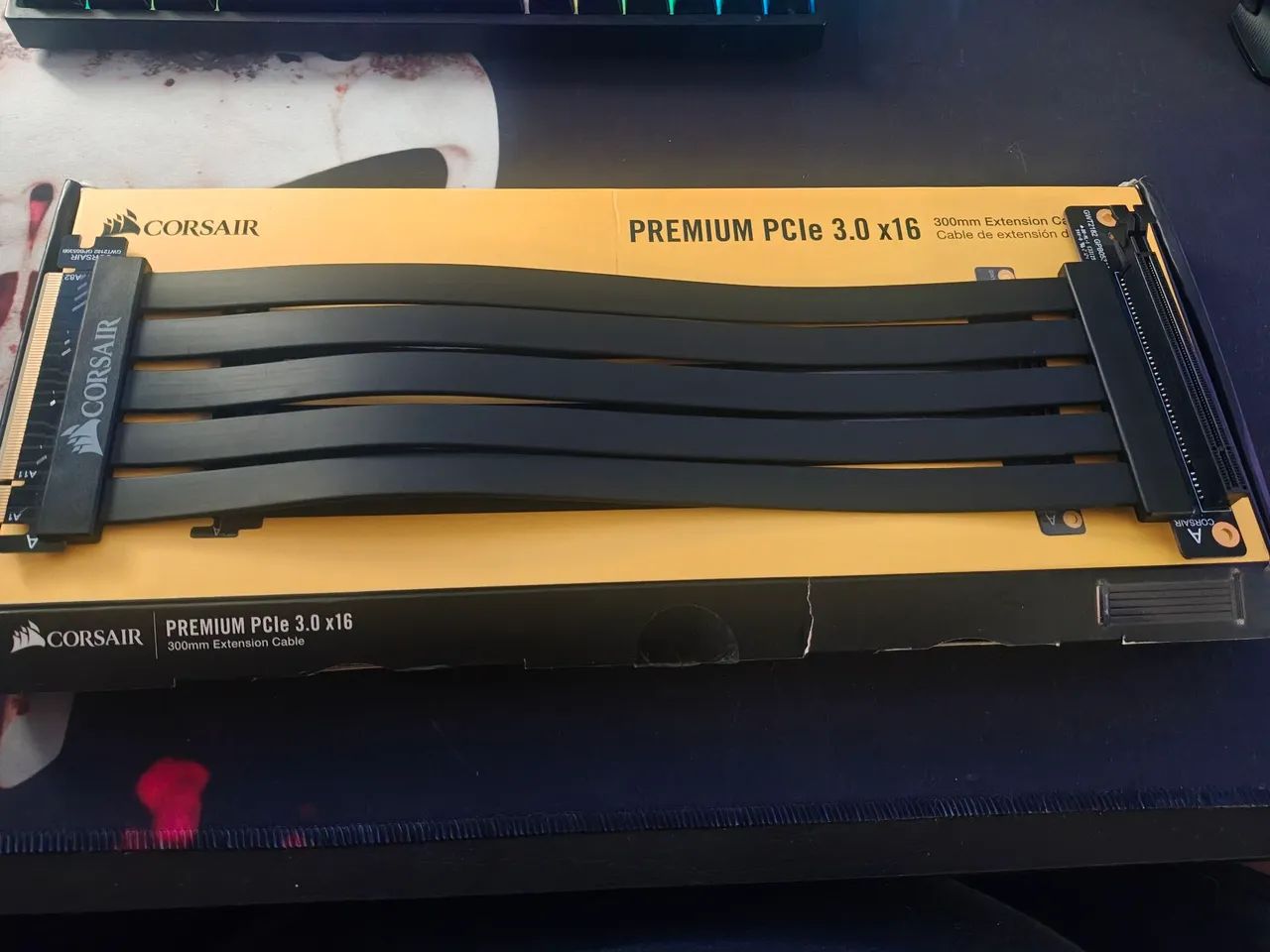 Cabo extensor para placa de vídeo Corsair 20cm 90° - Foto 4