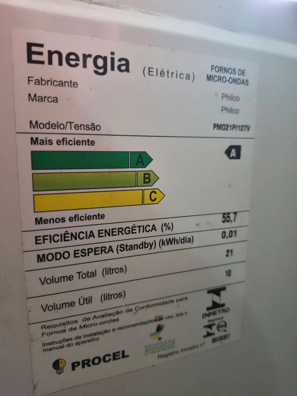 Micro-ondas Philco com defeito. - Foto 4