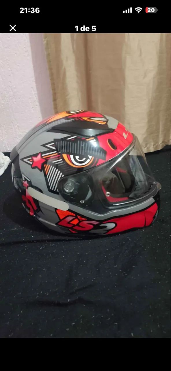 LS2 RAPID KHAN VERMELHO 