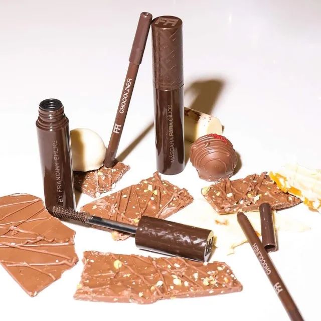 Kit Choco Eyes Mascara de Cilios Marrom e Lapis Multifuncional - Francine Elkhe - Foto 5