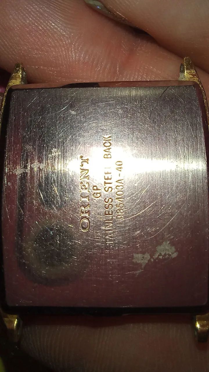 Relógio Orient Quartz Vintage - Banhado a Ouro (Ref. 1985403A - Foto 3