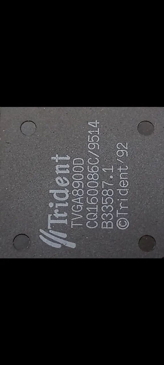 Placa de vídeo ISA Trident para Pc 486