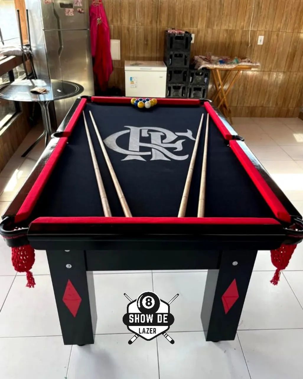 Sinuca Personalizada CRF Fundo Preto 