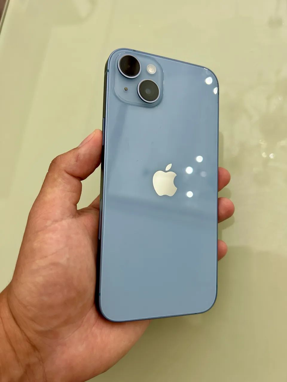 iPhone 14 PLUS 128gb Azul ( NOVO de Vitrine ) Aparelho todo