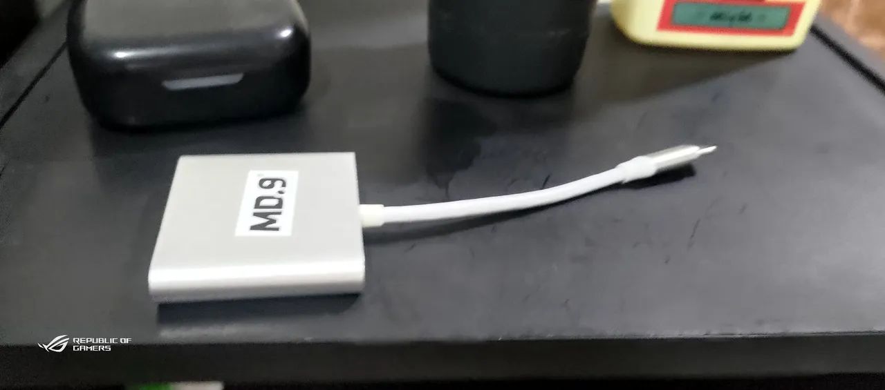 adaptador USB-C para HDMI + USB 3.0 + USB-C fêmea MD.9. - Foto 2