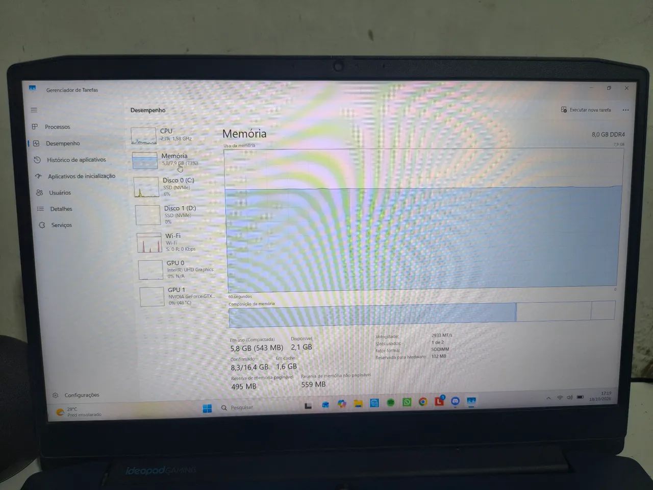 Notebook gamer Lenovo ideadpad gaming 3i - Foto 3