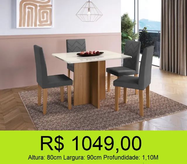 Mesa de jantar super resistente - Parcelamos sem Juros!! 
