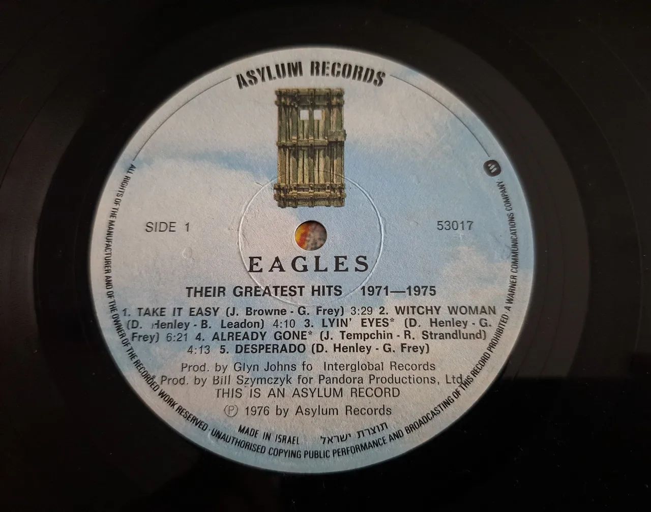 Lp Vinyl Eagles - Their Greatest Hits, Versão de Israel.  - Foto 4