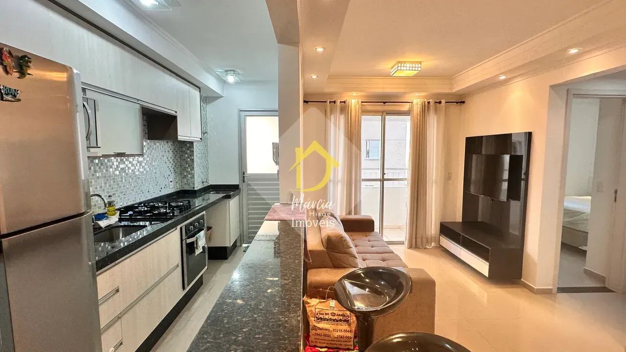 Apartamento para alugar mobiliado com varanda no Centro SBC
