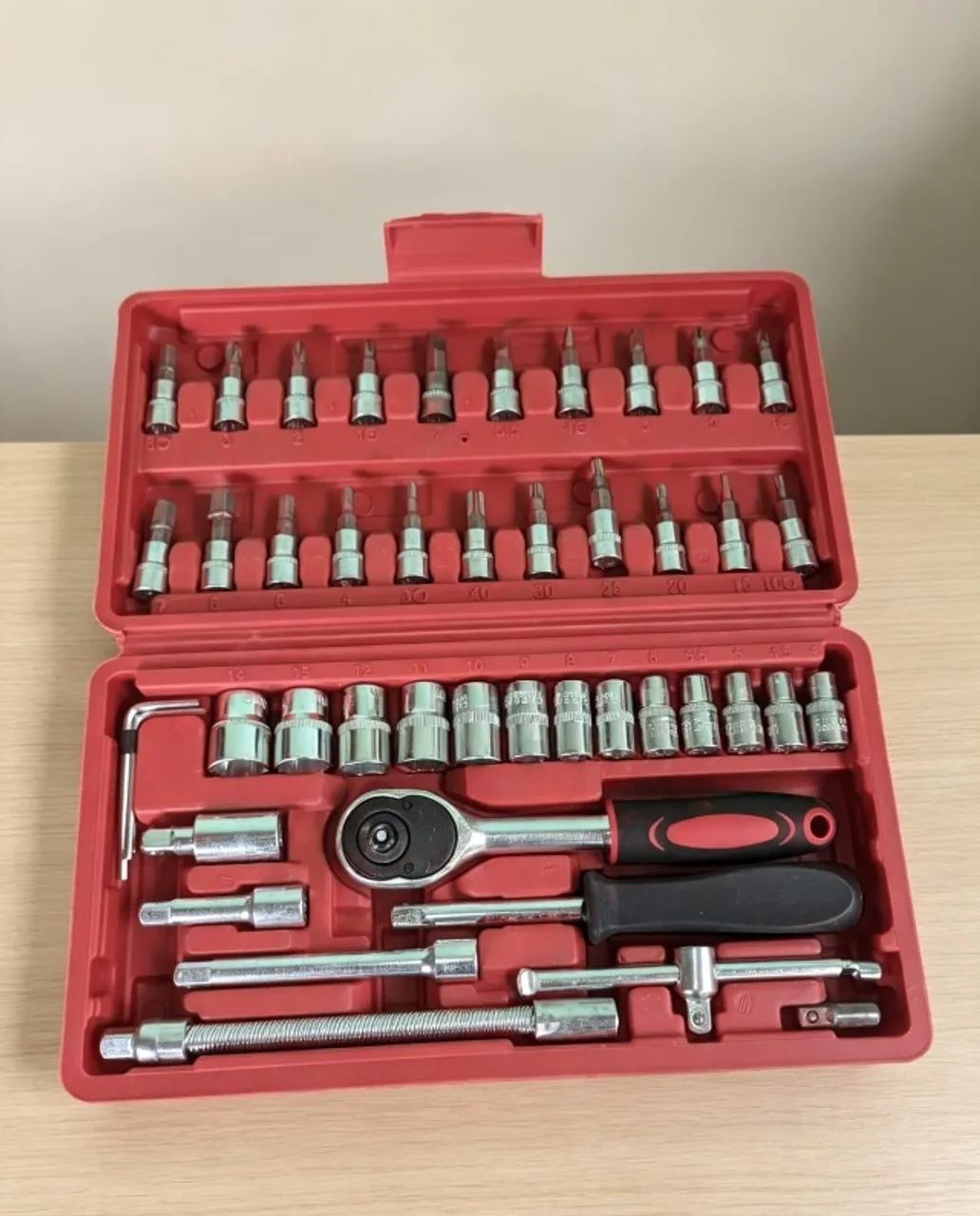 kit Parafusadeira Furadeira 48v Profissional 2 Baterias+Kit Jogo