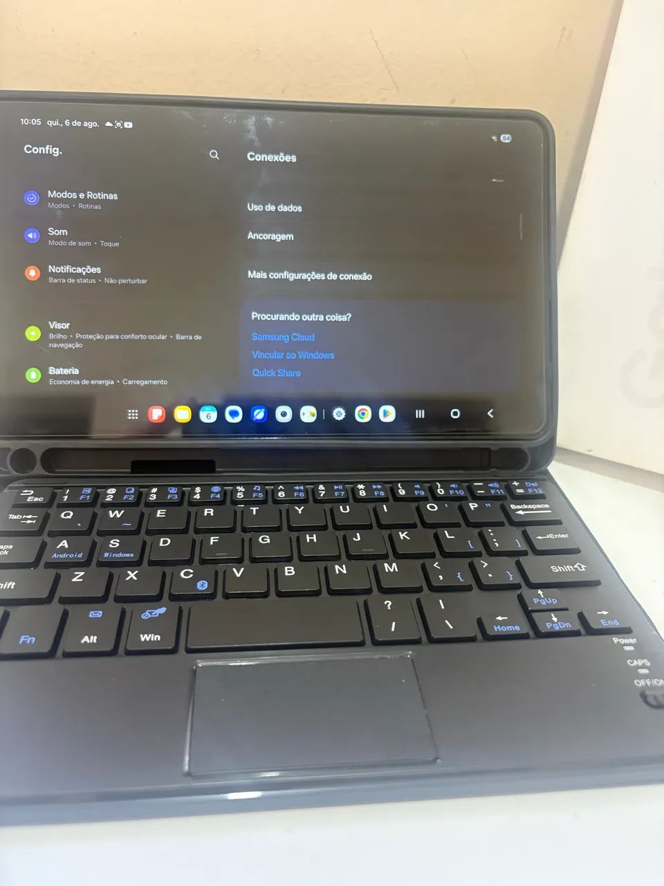 Vendo tablet Samsung A9 c/ teclado keyboard  - Foto 3