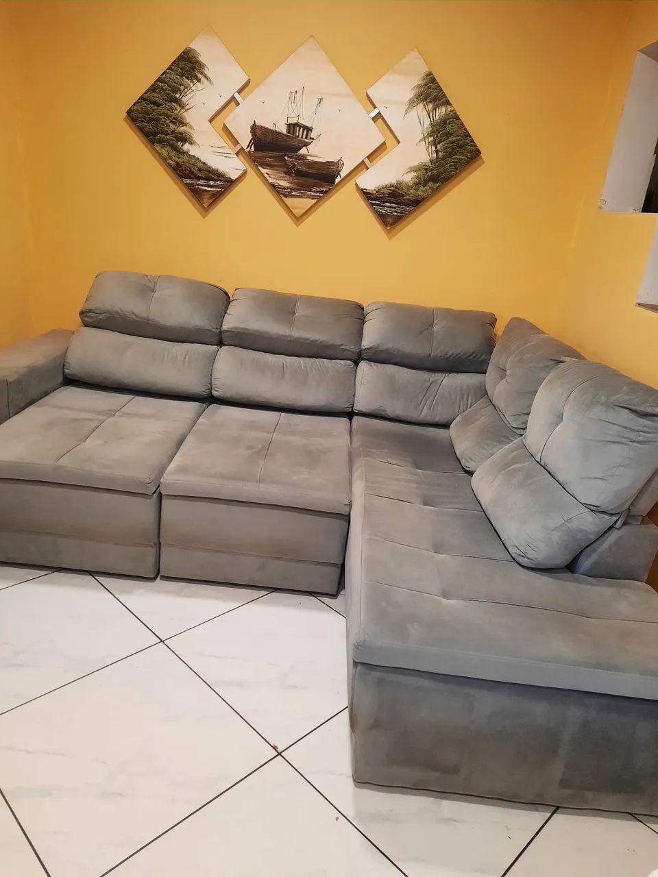 Sofá em L reclinável  - Foto 2