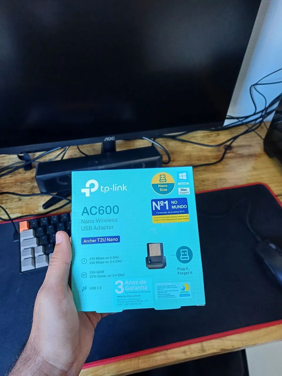 Adaptador wifi t2u Archer nano dual band pouco uso