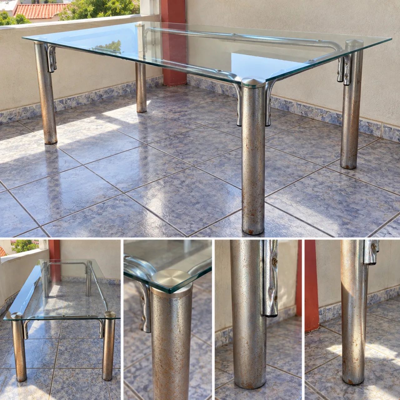 Mesa grande de vidro + mesa de centro de brinde - oportunidade - Foto 2