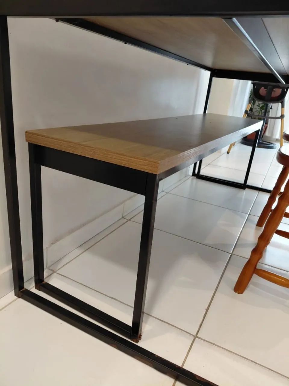 Conjunto de Jantar Estilo Industrial (Mesa, 2 Cadeiras e Banco) - Foto 5