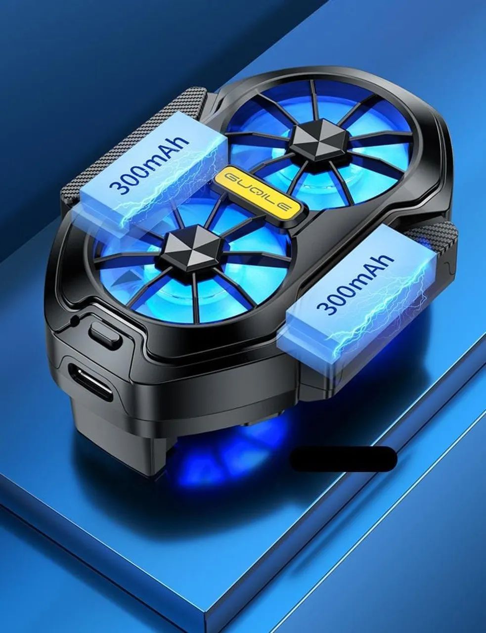 Ventilador portátil recarregável para smartphone cooler 2 velocidades - Foto 2