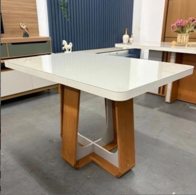 Conjunto Asti 4 Lugares com Vidro Temperado - Foto 2
