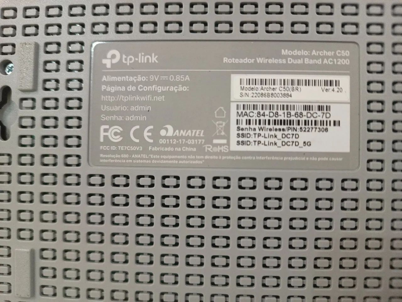 Roteador Wireless Tp-link Archer C50 (AC1200) Dual Band - Foto 5