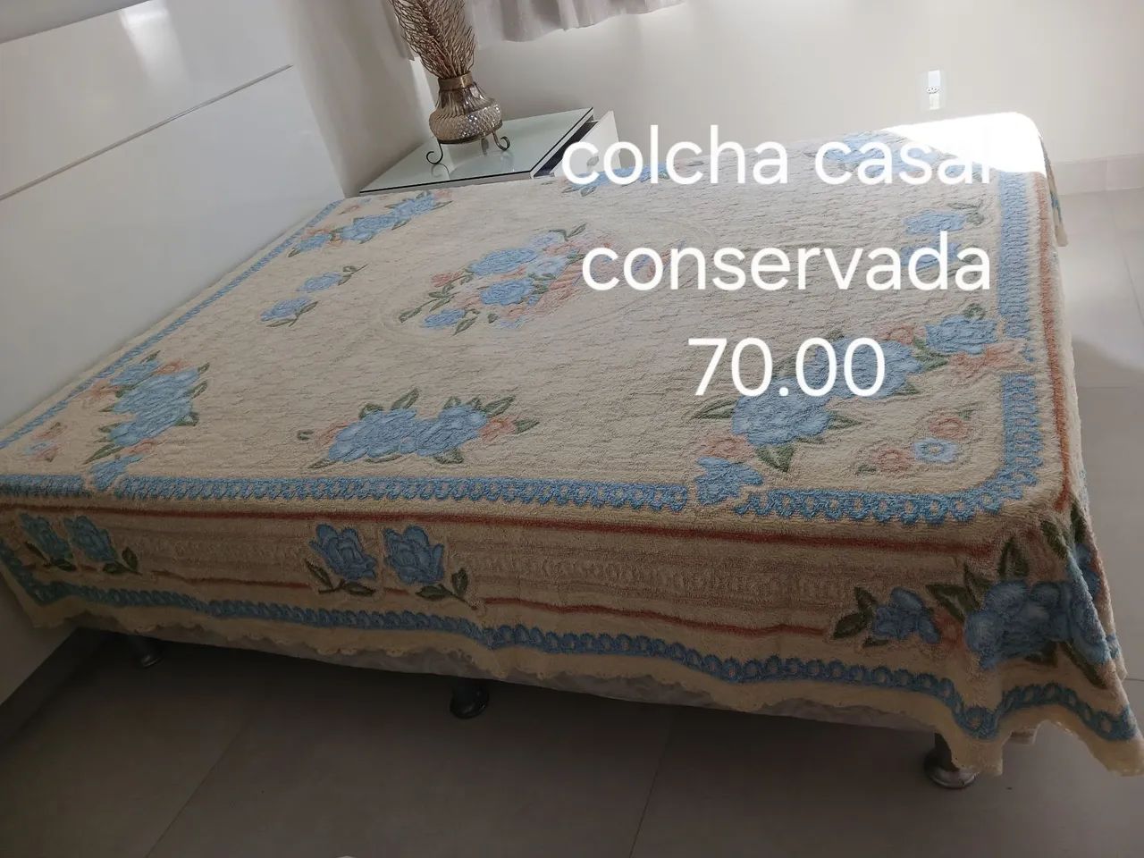 Colcha de casal usada conservada - Foto 2