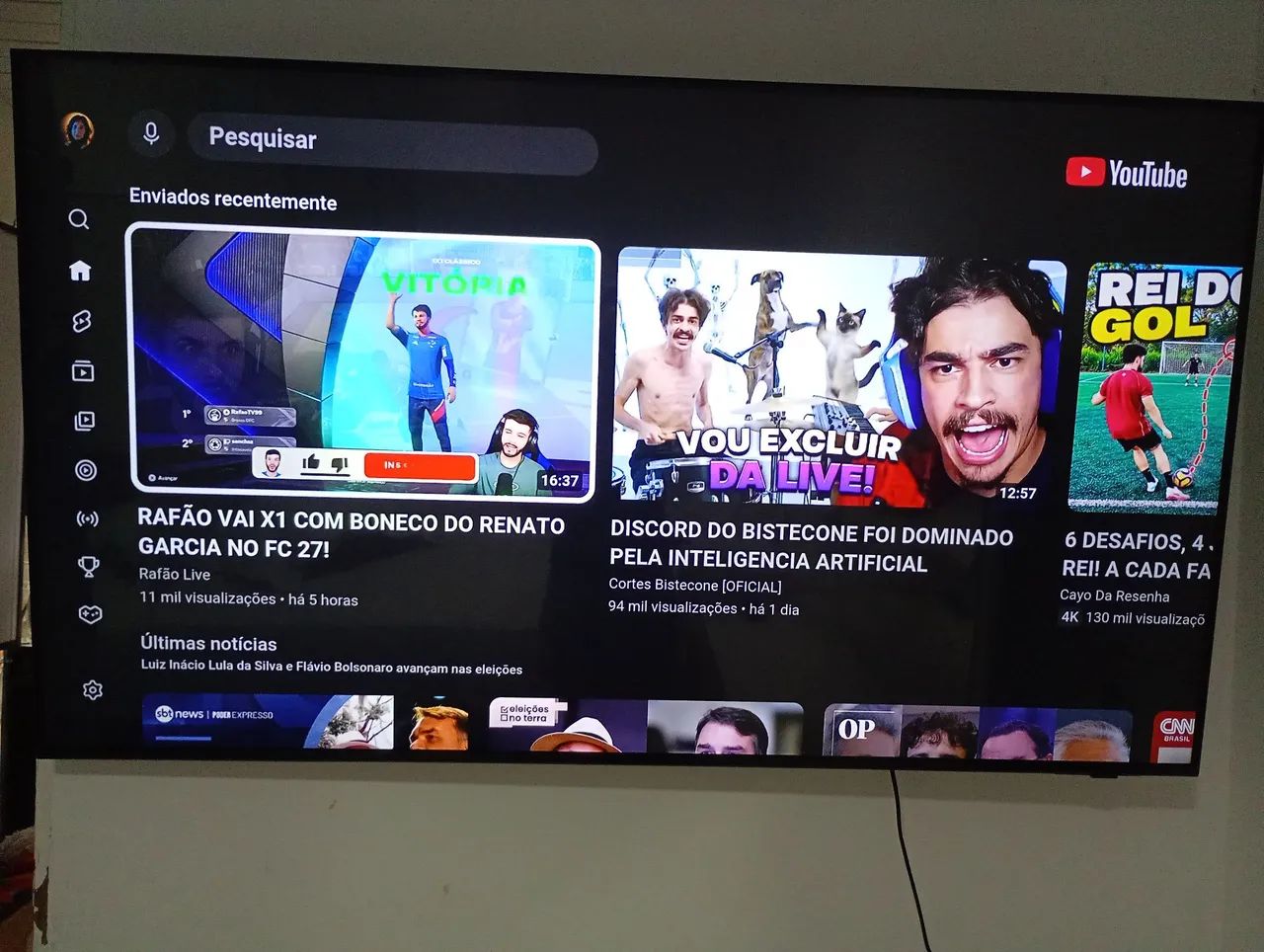 Tv smartv 55 polegadas Samsung sem nem arranhão tudo pegando tudo normalmente  - Foto 2