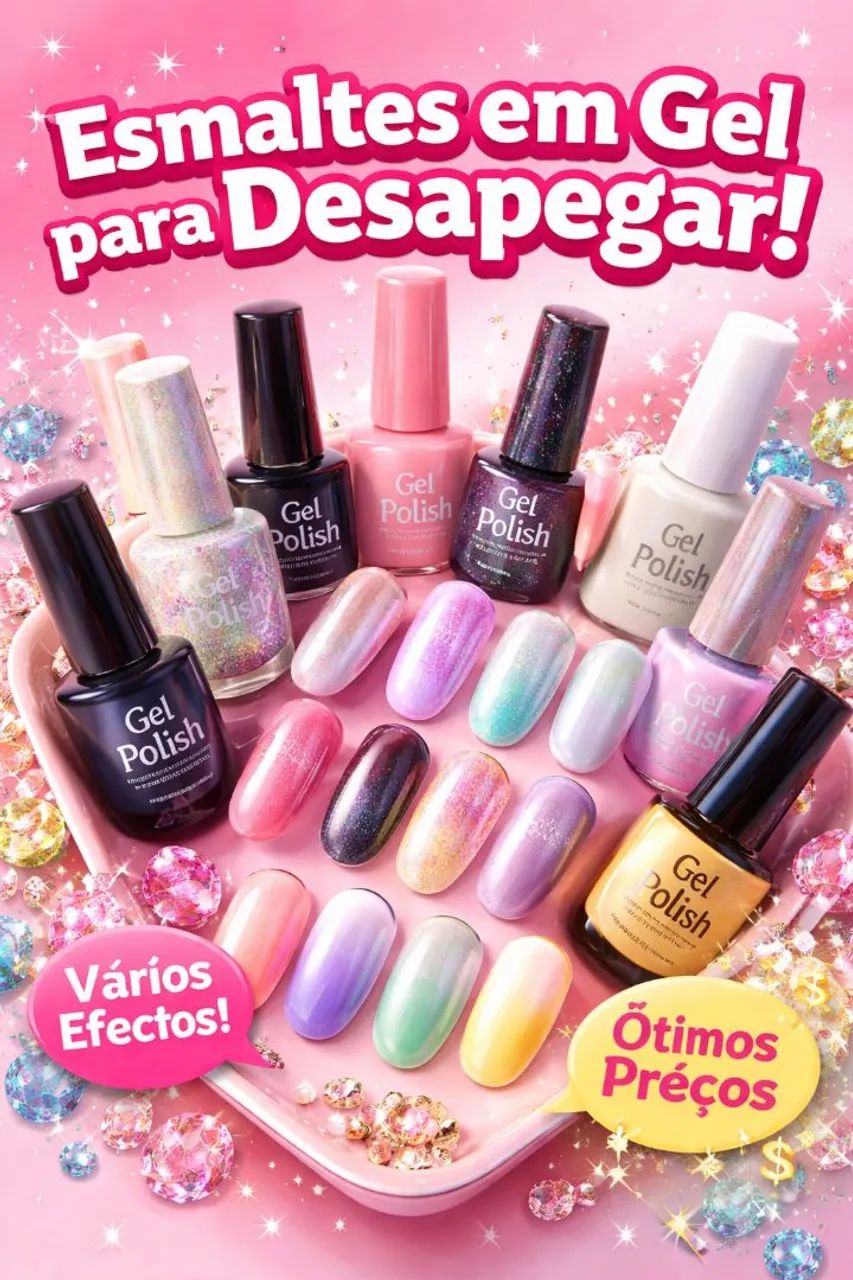 Centenas de esmalte em gel