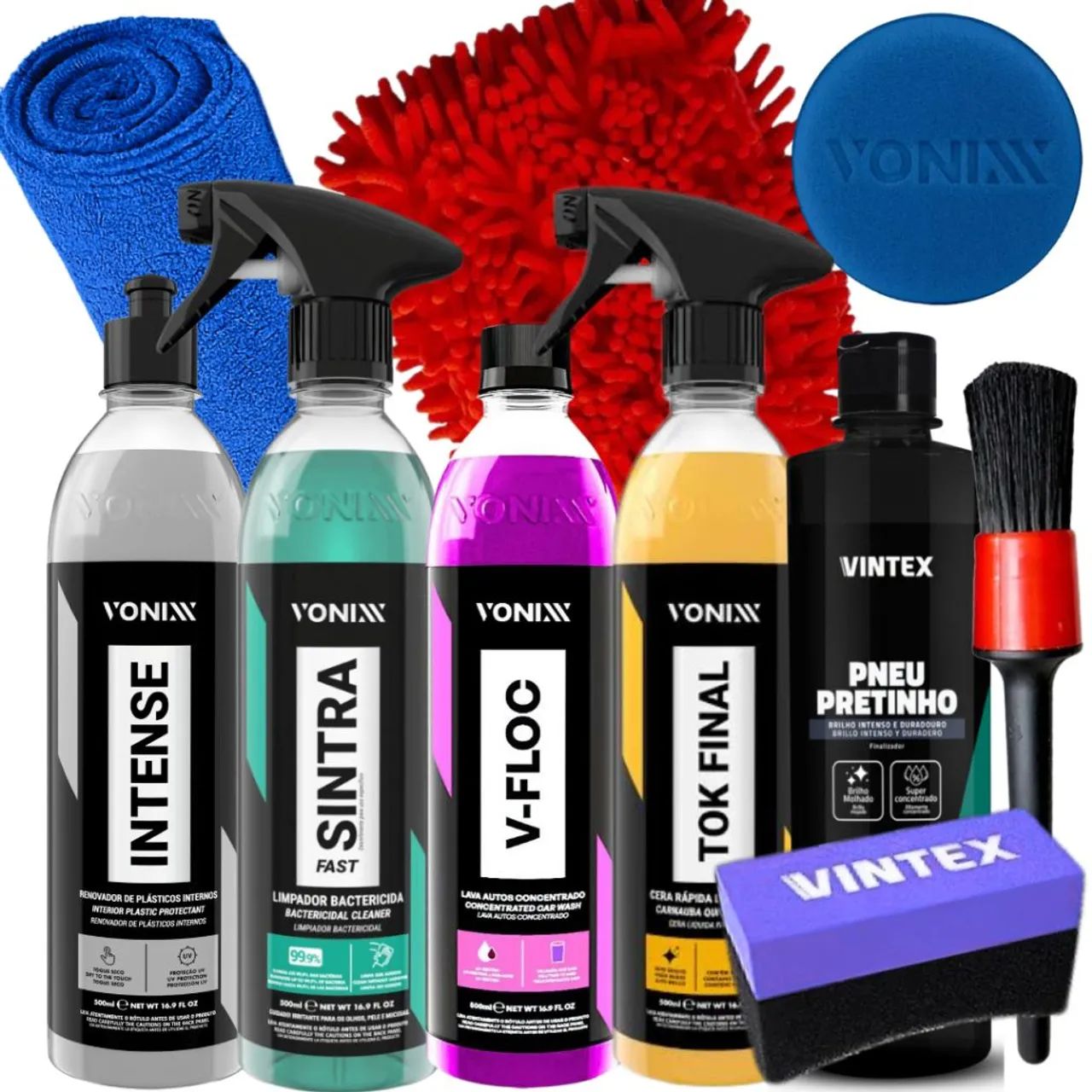 KIT DETALHAMENTO AUTOMOTIVO VONIXX + VINTEX - PROMOÇÃO