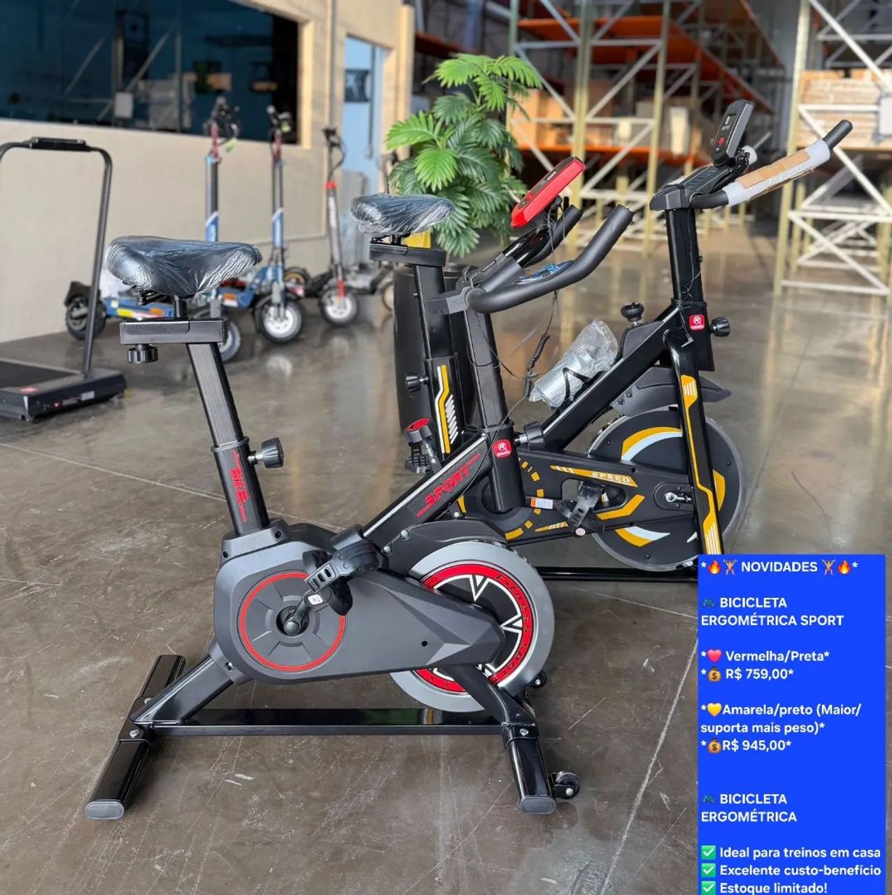 Bicicleta ERGOMÉTRICA sport