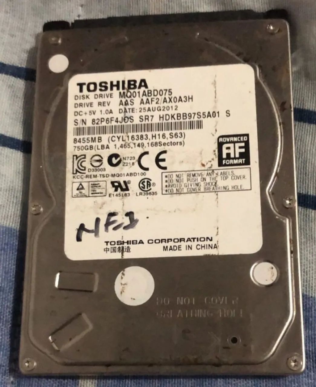 HD Notebook 750GB SATA 2.5 Slim - Testado - Foto 4