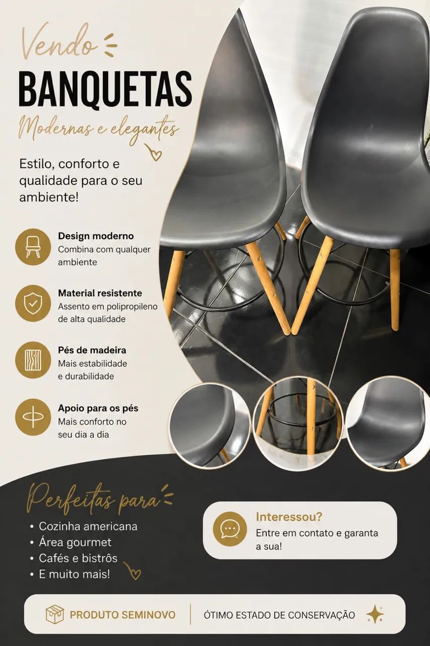 Banquetas Eames Eiffel
