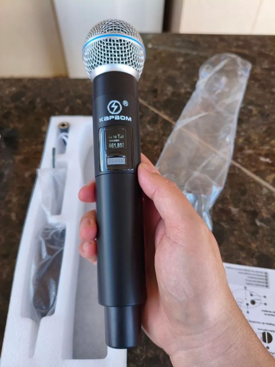 Microfone sem fio Kapbom K-M91 - Foto 4