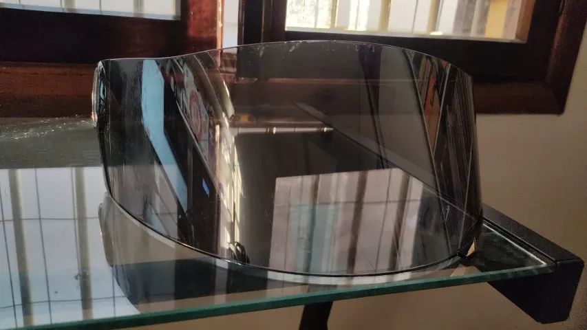 Viseira Capacete Ls2 Ff358 Cromada Prata Espelhada - Foto 2