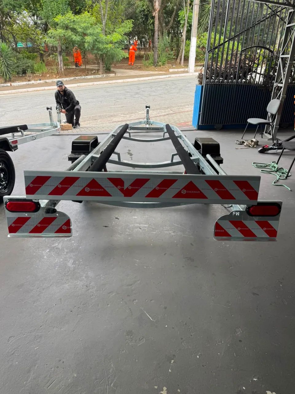 Carretinha Reboque Barco De Aluminio, Zero Free Hobby ! - Foto 4